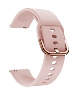 Pasek Silikonowy Różowy do Smartwatch'a 20mm
