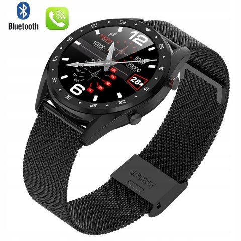 Pasek Silikonowy do Zegarka SmartWatch 22mm Czarny Pasek Silikonowy do Zegarka SmartWatch 22mm Czarny