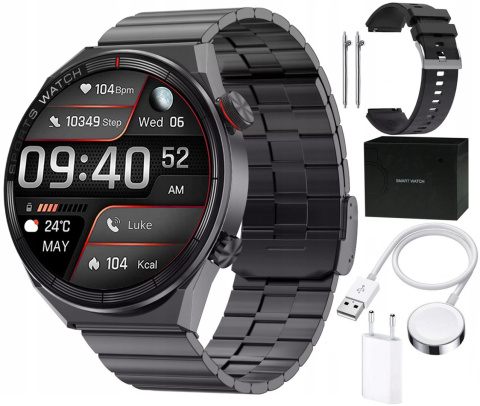 SMARTWATCH Zegarek INDUKCJA EKG Rozmowy PL 1,5 CALA