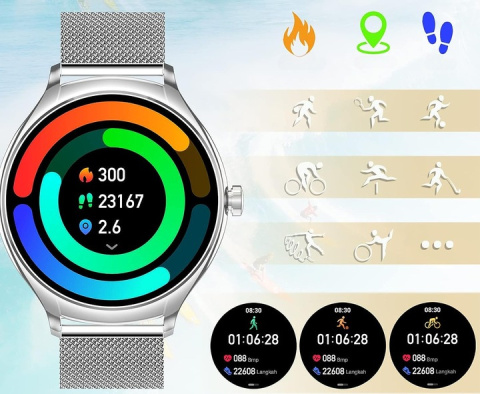 SmartWatch Damski ROZMOWY Zegarek DLA KOBIETY PL SmartWatch Damski ROZMOWY Zegarek DLA KOBIETY PL