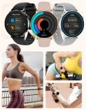 SMARTWATCH DAMSKI SLIM LATARKA AMOLED CIŚNIENIOMIERZ HRV POMIAR GLUKOZY ROZMOWY