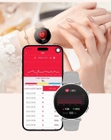 SMARTWATCH DAMSKI SLIM LATARKA AMOLED CIŚNIENIOMIERZ HRV POMIAR GLUKOZY ROZMOWY