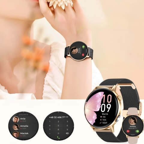 SMARTWATCH DAMSKI SLIM LATARKA AMOLED CIŚNIENIOMIERZ HRV POMIAR GLUKOZY ROZMOWY SMARTWATCH DAMSKI SLIM LATARKA AMOLED CIŚNIENIOMIERZ HRV POMIAR GLUKOZY ROZMOWY