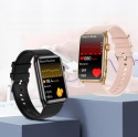 SMARTWATCH DAMSKI ZEGAREK EKG HRV POMIAR CUKRU CIŚNIENIA TEMPERTATURA BMI