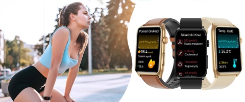 SMARTWATCH DAMSKI ZEGAREK EKG HRV POMIAR CUKRU CIŚNIENIA TEMPERTATURA BMI SMARTWATCH DAMSKI ZEGAREK EKG HRV POMIAR CUKRU CIŚNIENIA TEMPERTATURA BMI