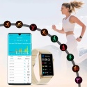 SMARTWATCH DAMSKI ZEGAREK EKG HRV POMIAR CUKRU CIŚNIENIA TEMPERTATURA BMI