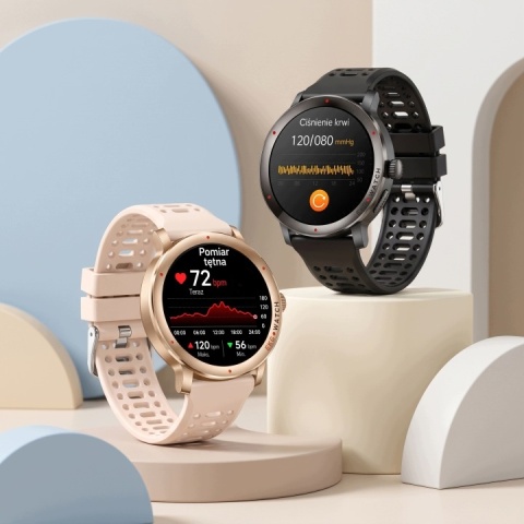 SMARTWATCH EKG HRV ZEGAREK DLA KOBIETY ROZMOWY CIŚNIENIOMIERZ AMOLED PL