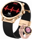 SMARTWATCH EKG HRV ZEGAREK DLA KOBIETY ROZMOWY CIŚNIENIOMIERZ AMOLED PL