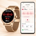 SMARTWATCH EKG HRV ZEGAREK DLA KOBIETY ROZMOWY CIŚNIENIOMIERZ AMOLED PL