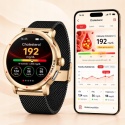 SMARTWATCH EKG HRV ZEGAREK DLA KOBIETY ROZMOWY CIŚNIENIOMIERZ AMOLED PL