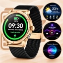 SMARTWATCH EKG HRV ZEGAREK DLA KOBIETY ROZMOWY CIŚNIENIOMIERZ AMOLED PL