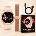 SMARTWATCH EKG HRV ZEGAREK DLA KOBIETY ROZMOWY CIŚNIENIOMIERZ AMOLED PL