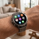 SMARTWATCH GPS 1100MAH ZEGAREK BAROMETR KOMPAS LATARKA ROZMOWY PULS SPORT