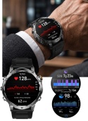 SMARTWATCH GPS 1100MAH ZEGAREK BAROMETR KOMPAS LATARKA ROZMOWY PULS SPORT