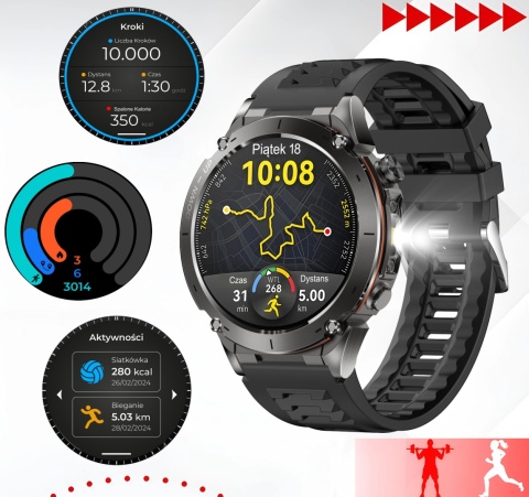 SMARTWATCH GPS ZEGAREK NAWIGACJA 730MAH ROZMOWY LATARKA AMOLED WODOODPORNY SMARTWATCH GPS ZEGAREK NAWIGACJA 730MAH ROZMOWY LATARKA AMOLED WODOODPORNY