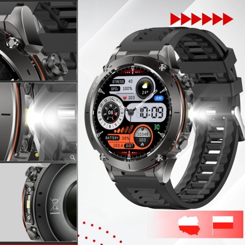 SMARTWATCH GPS ZEGAREK NAWIGACJA 730MAH ROZMOWY LATARKA AMOLED WODOODPORNY SMARTWATCH GPS ZEGAREK NAWIGACJA 730MAH ROZMOWY LATARKA AMOLED WODOODPORNY