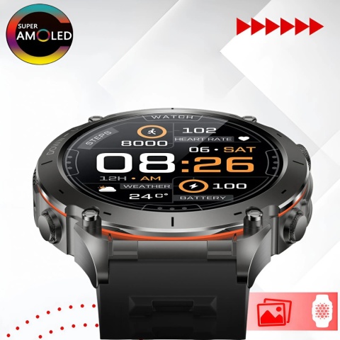 SMARTWATCH GPS ZEGAREK NAWIGACJA 730MAH ROZMOWY LATARKA AMOLED WODOODPORNY SMARTWATCH GPS ZEGAREK NAWIGACJA 730MAH ROZMOWY LATARKA AMOLED WODOODPORNY