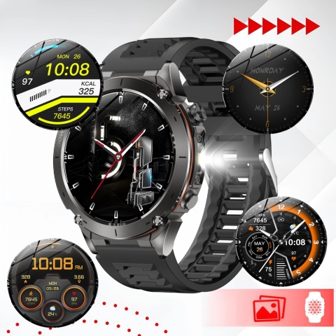 SMARTWATCH GPS ZEGAREK NAWIGACJA 730MAH ROZMOWY LATARKA AMOLED WODOODPORNY SMARTWATCH GPS ZEGAREK NAWIGACJA 730MAH ROZMOWY LATARKA AMOLED WODOODPORNY