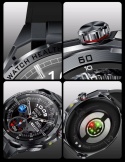 SMARTWATCH ZEGAREK EKG LATARKA PPG CIŚNIENIOMIERZ GLUKOZA ROZMOWY HRV