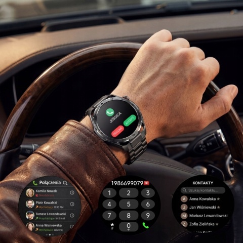SMARTWATCH ZEGAREK EKG LATARKA PPG CIŚNIENIOMIERZ GLUKOZA ROZMOWY HRV