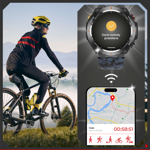 SMARTWATCH Zegarek Męski GPS 650MAH ROZMOWY BAROMETR KOMPAS SATURACJA SMARTWATCH Zegarek Męski GPS 650MAH ROZMOWY BAROMETR KOMPAS SATURACJA