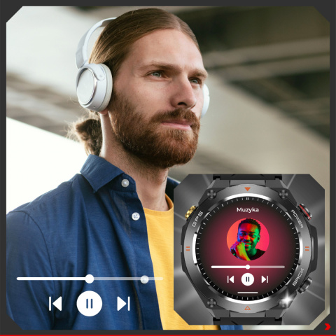 SMARTWATCH Zegarek Męski GPS 650MAH ROZMOWY BAROMETR KOMPAS SATURACJA SMARTWATCH Zegarek Męski GPS 650MAH ROZMOWY BAROMETR KOMPAS SATURACJA