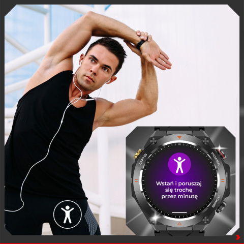 SMARTWATCH Zegarek Męski GPS 650MAH ROZMOWY BAROMETR KOMPAS SATURACJA SMARTWATCH Zegarek Męski GPS 650MAH ROZMOWY BAROMETR KOMPAS SATURACJA