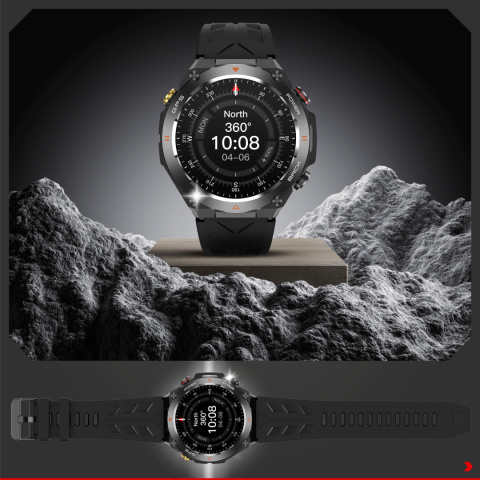SMARTWATCH Zegarek Męski GPS 650MAH ROZMOWY BAROMETR KOMPAS SATURACJA SMARTWATCH Zegarek Męski GPS 650MAH ROZMOWY BAROMETR KOMPAS SATURACJA