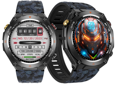 SMARTWATCH Zegarek Męski GPS 650MAH ROZMOWY BAROMETR KOMPAS SATURACJA SMARTWATCH Zegarek Męski GPS 650MAH ROZMOWY BAROMETR KOMPAS SATURACJA