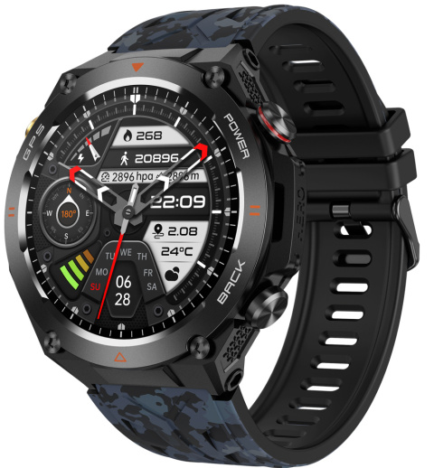 SMARTWATCH Zegarek Męski GPS 650MAH ROZMOWY BAROMETR KOMPAS SATURACJA SMARTWATCH Zegarek Męski GPS 650MAH ROZMOWY BAROMETR KOMPAS SATURACJA