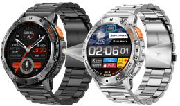 SMARTWATCH Zegarek Męski LATARKA Ciśnieniomierz ROZMOWY 530mAH AMOLED IP68