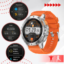 SMARTWATCH Zegarek Męski LATARKA Ciśnieniomierz ROZMOWY 530mAH AMOLED IP68
