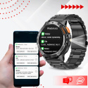 SMARTWATCH Zegarek Męski LATARKA Ciśnieniomierz ROZMOWY 530mAH AMOLED IP68