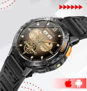 SMARTWATCH Zegarek Męski LATARKA Ciśnieniomierz ROZMOWY 530mAH AMOLED IP68