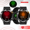 SMARTWATCH Zegarek Męski LATARKA Ciśnieniomierz ROZMOWY 530mAH AMOLED IP68