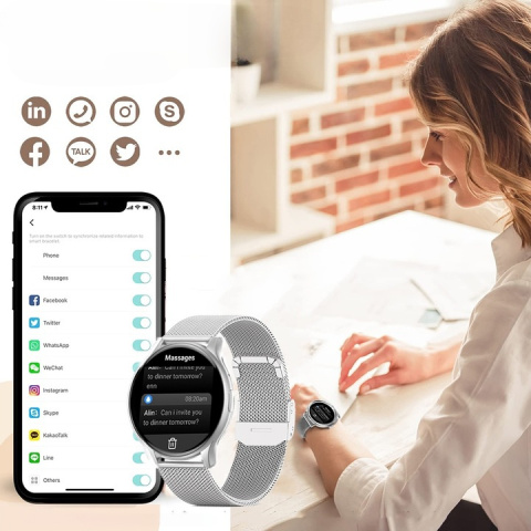 SmartWatch Damski ROZMOWY Zegarek DLA KOBIETY PL SmartWatch Damski ROZMOWY Zegarek DLA KOBIETY PL