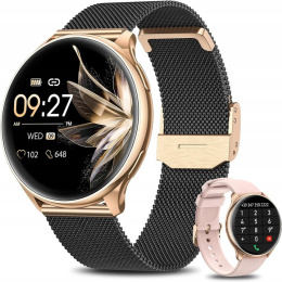 Smartwatch Damski Zegarek Dla Kobiety AMOLED ROZMOWY 300MAH Ciśnieniomierz