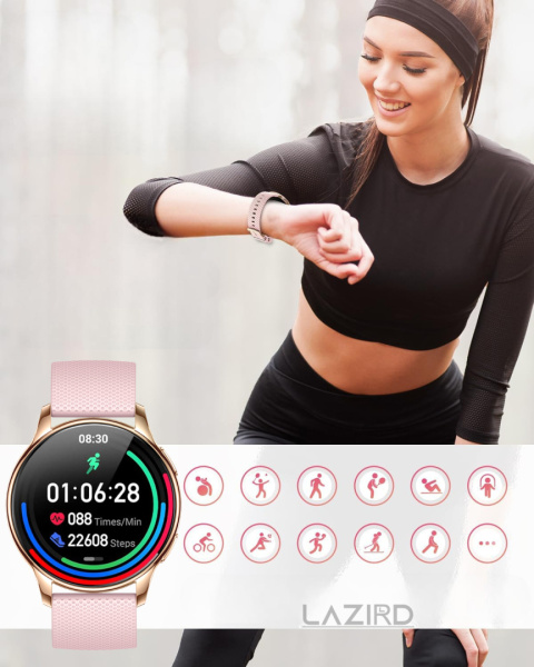 Smartwatch Damski Zegarek Dla Kobiety AMOLED ROZMOWY 300MAH Ciśnieniomierz Smartwatch Damski Zegarek Dla Kobiety AMOLED ROZMOWY 300MAH Ciśnieniomierz