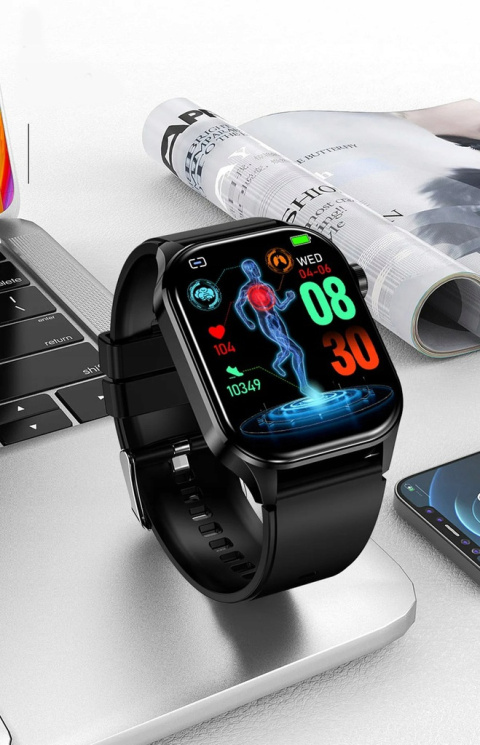ZEGAREK SMARTWATCH AMOLED EKG POMIAR CUKRU CIŚNIENIE TEMPERATURA ZEGAREK SMARTWATCH AMOLED EKG POMIAR CUKRU CIŚNIENIE TEMPERATURA