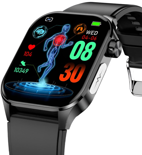 ZEGAREK SMARTWATCH AMOLED EKG POMIAR CUKRU CIŚNIENIE TEMPERATURA ZEGAREK SMARTWATCH AMOLED EKG POMIAR CUKRU CIŚNIENIE TEMPERATURA