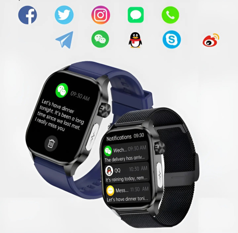 ZEGAREK SMARTWATCH AMOLED EKG POMIAR CUKRU CIŚNIENIE TEMPERATURA ZEGAREK SMARTWATCH AMOLED EKG POMIAR CUKRU CIŚNIENIE TEMPERATURA