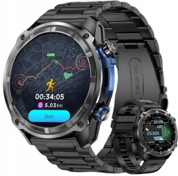 ZEGAREK SMARTWATCH LATARKA GPS 860MAH AMOLED DYKTAFON 4GB VIDEO ZDJĘCIA