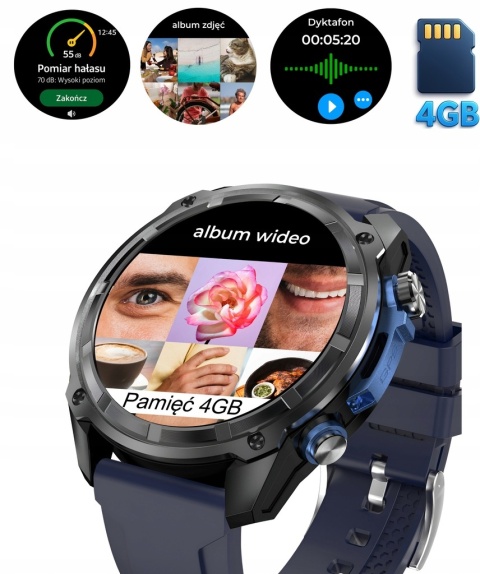 ZEGAREK SMARTWATCH LATARKA GPS 860MAH AMOLED DYKTAFON 4GB VIDEO ZDJĘCIA ZEGAREK SMARTWATCH LATARKA GPS 860MAH AMOLED DYKTAFON 4GB VIDEO ZDJĘCIA