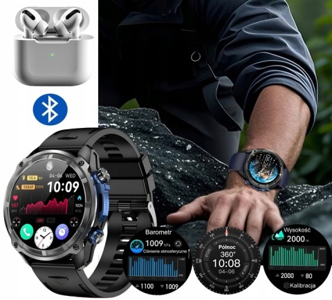 ZEGAREK SMARTWATCH LATARKA GPS 860MAH AMOLED DYKTAFON 4GB VIDEO ZDJĘCIA ZEGAREK SMARTWATCH LATARKA GPS 860MAH AMOLED DYKTAFON 4GB VIDEO ZDJĘCIA