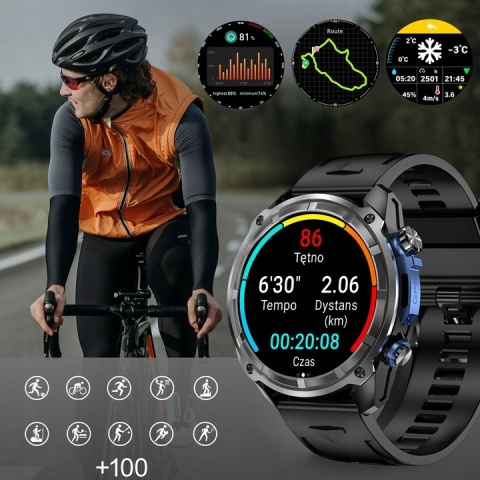 ZEGAREK SMARTWATCH LATARKA GPS 860MAH AMOLED DYKTAFON 4GB VIDEO ZDJĘCIA ZEGAREK SMARTWATCH LATARKA GPS 860MAH AMOLED DYKTAFON 4GB VIDEO ZDJĘCIA