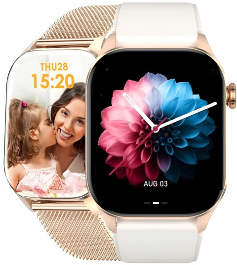 Zegarek Damski Smartwatch GLUKOZA 380MAH ROZMOWY AMOLED Ciśnieniomierz Zegarek Damski Smartwatch GLUKOZA 380MAH ROZMOWY AMOLED Ciśnieniomierz