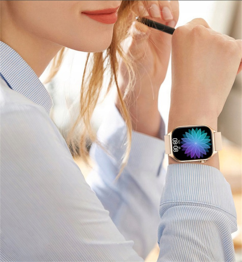 Zegarek Damski Smartwatch GLUKOZA 380MAH ROZMOWY AMOLED Ciśnieniomierz Zegarek Damski Smartwatch GLUKOZA 380MAH ROZMOWY AMOLED Ciśnieniomierz