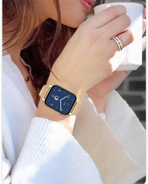 Zegarek Damski Smartwatch GLUKOZA 380MAH ROZMOWY AMOLED Ciśnieniomierz Zegarek Damski Smartwatch GLUKOZA 380MAH ROZMOWY AMOLED Ciśnieniomierz