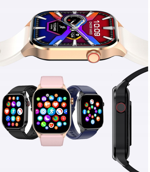 Zegarek Damski Smartwatch GLUKOZA 380MAH ROZMOWY AMOLED Ciśnieniomierz Zegarek Damski Smartwatch GLUKOZA 380MAH ROZMOWY AMOLED Ciśnieniomierz