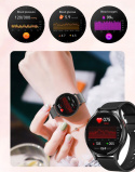 Zegarek Smartwatch Damski EKG Glukoza HRV BMI AMOLED CIŚNIENIOMIERZ ROZMOWY